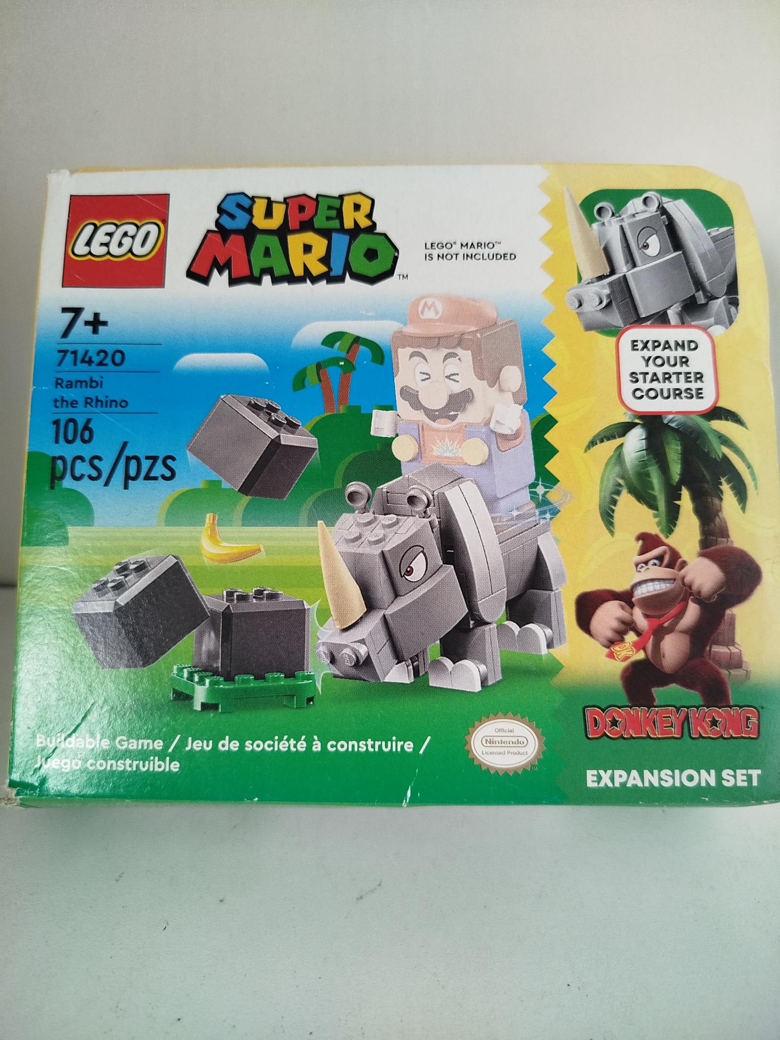 Lego 71420 - Super Mario Set de Expansión : Rambi, el rinoceronte - Ya Armado.