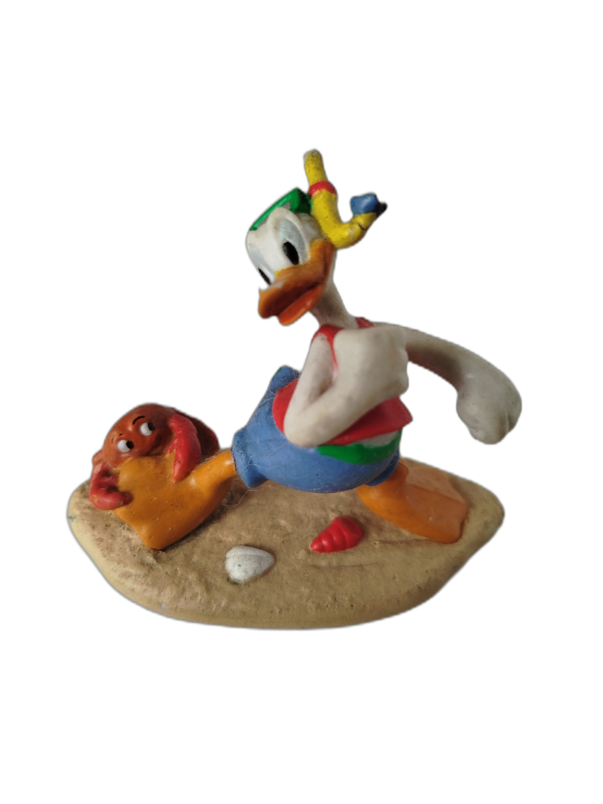 Pato Donald en la playa