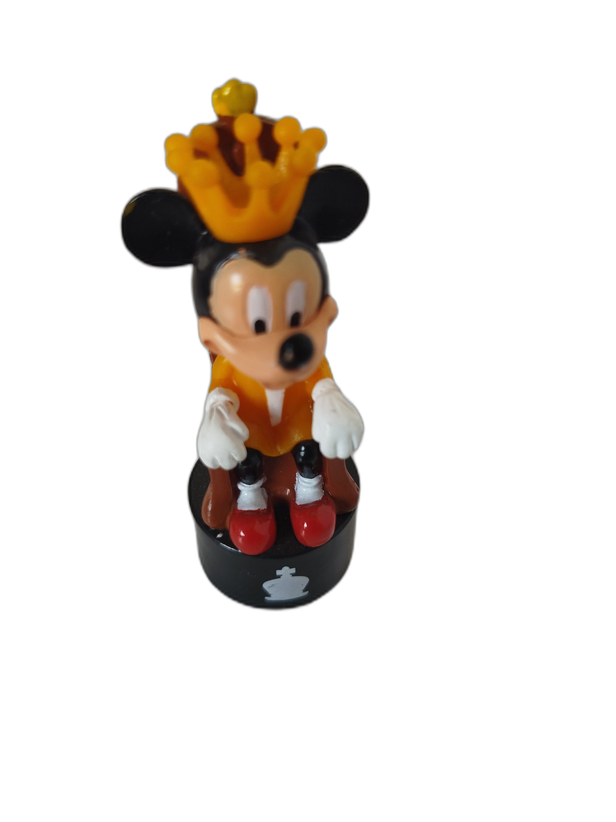 Lote de fichas de ajedrez de Disney - Falta una sola ficha (peon negro - Pluto) -  tiene una ficha adicional (rey negro)