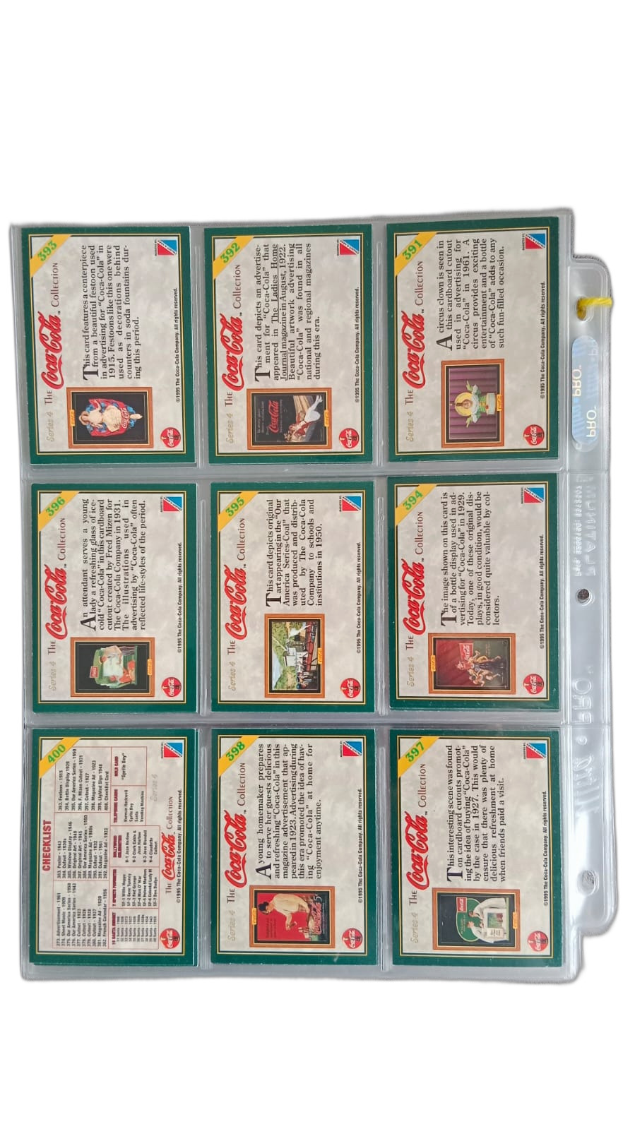 Colección Completa Coca-Cola Cards (1995) Serie 4