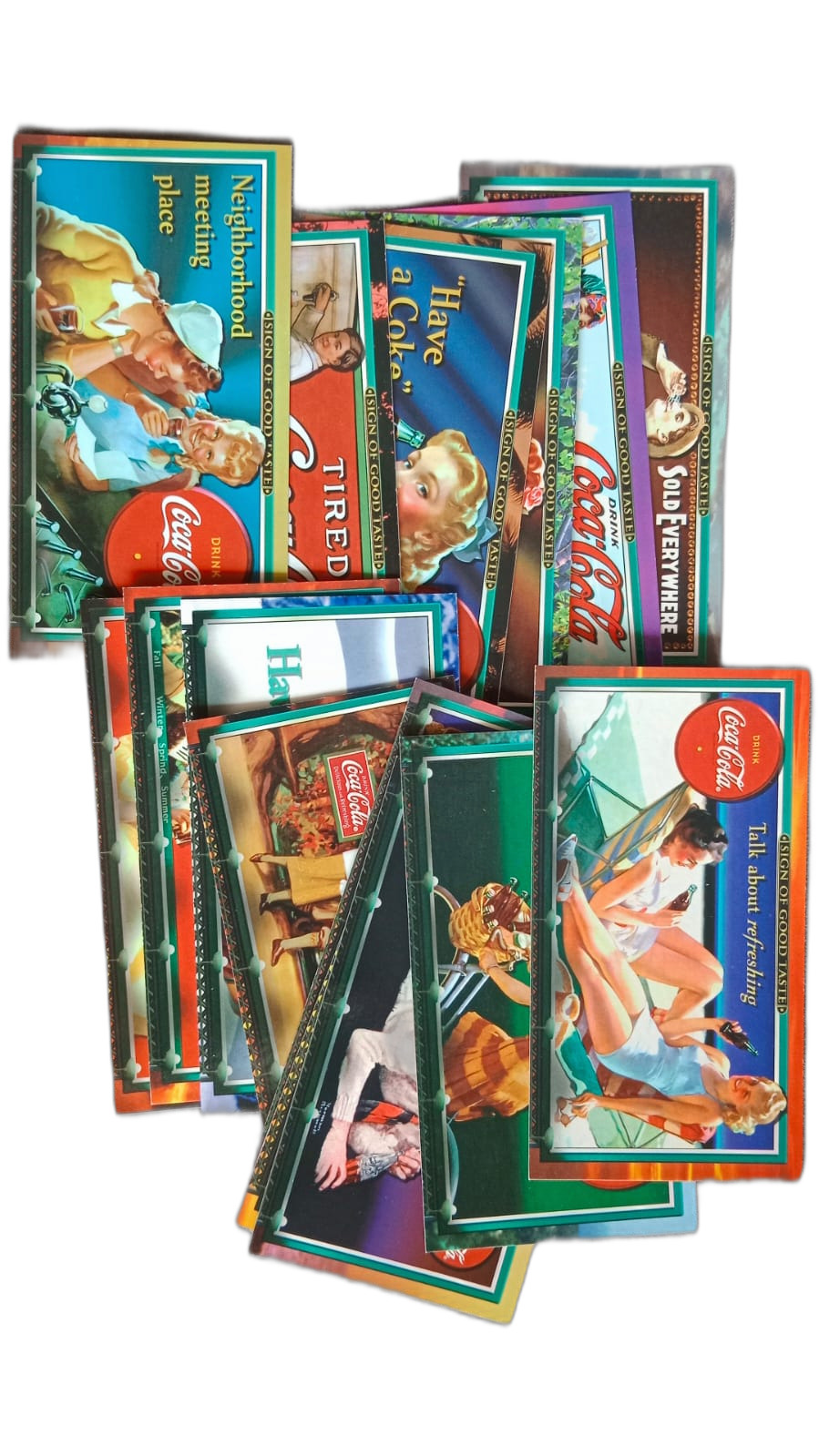 Tarjeta individual Colección Coca-Cola Cards Sign of Good Taste de 1996