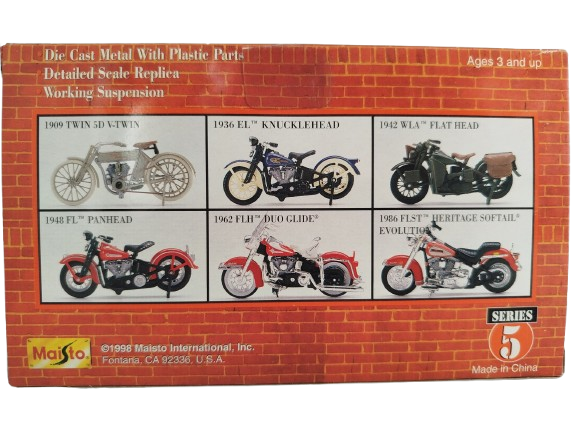 Motocicleta Harley Davidson marca maisto.