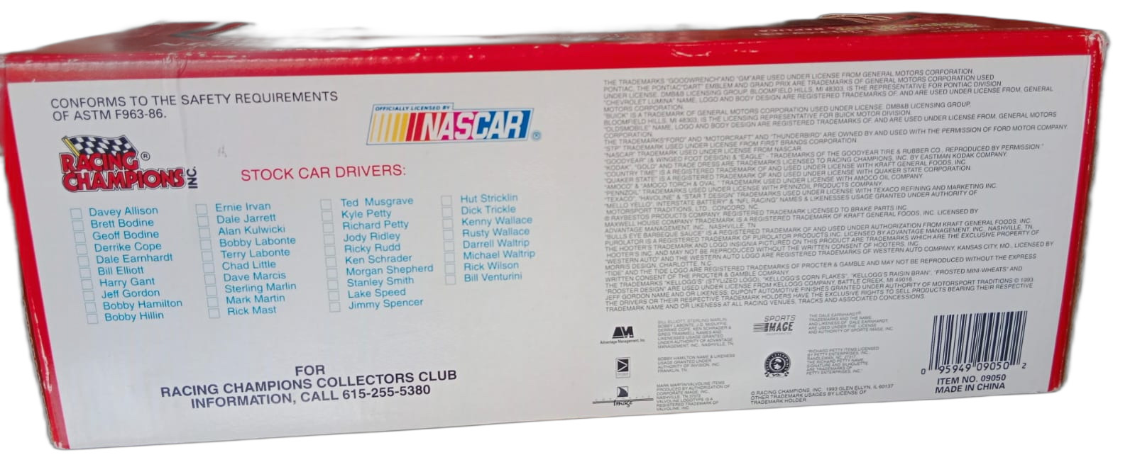 NASCAR Vintage 1993 Escala 1:24 - Dale Earnhardt Sr. #3 "The Intimidator" (Racing Champions)