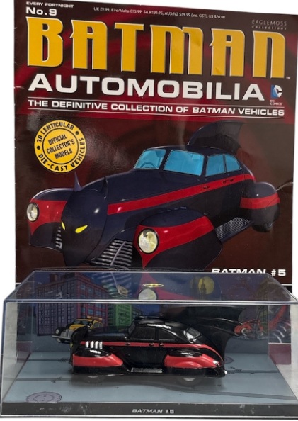 Batman Automobilia - BATMAN 5 - Escala 1:43 fabricado en metal fundido, incluye revista con historia del modelo
