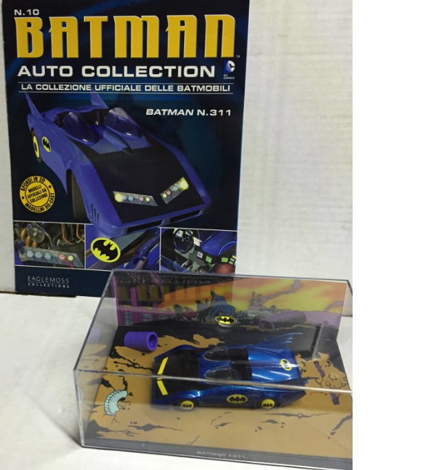 Batman Automobilia - BATMAN  311 - Escala 1:43 fabricado en metal fundido, incluye revista con historia del modelo