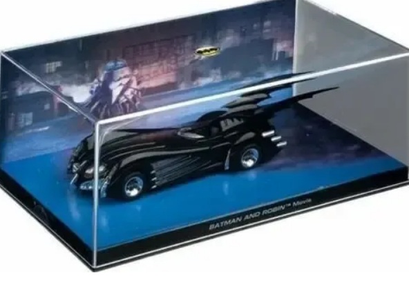 Batman Automobilia - BATMAN  AND ROBIN MOVIE - Escala 1:43 fabricado en metal fundido, incluye revista con historia del modelo