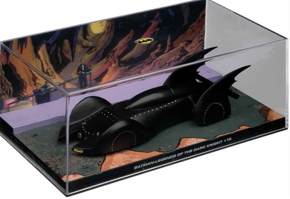 Batman Automobilia - BATMAN LEGENDS OF THE DARK KNIGHT 15 - Escala 1:43 fabricado en metal fundido, incluye revista con historia del modelo