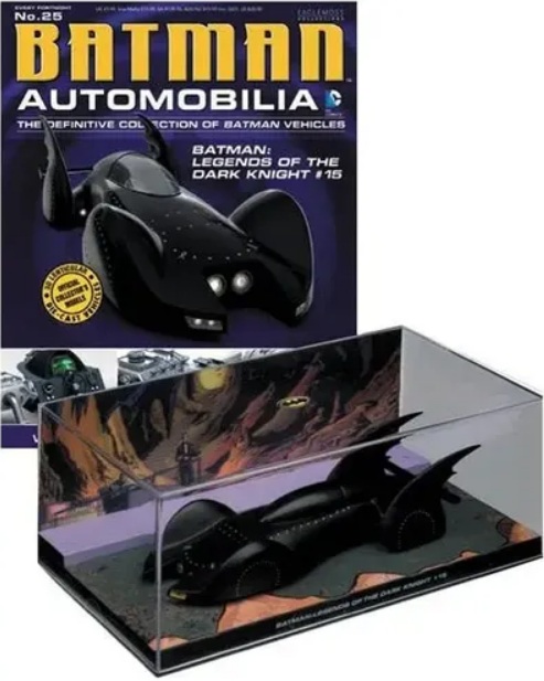 Batman Automobilia - BATMAN LEGENDS OF THE DARK KNIGHT 15 - Escala 1:43 fabricado en metal fundido, incluye revista con historia del modelo