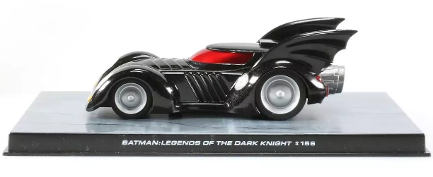 Batman Automobilia - BATMAN LEGENDS OF THE DARK KNIGHT 156 - Escala 1:43 fabricado en metal fundido, incluye revista con historia del modelo