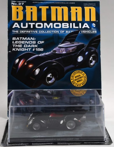 Batman Automobilia - BATMAN LEGENDS OF THE DARK KNIGHT 156 - Escala 1:43 fabricado en metal fundido, incluye revista con historia del modelo