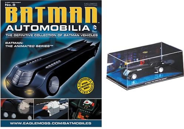 Batman Automobilia - BATMAN THE ANIMATED SERIES - Escala 1:43 fabricado en metal fundido, incluye revista con historia del modelo