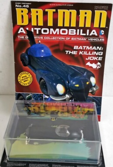 Batman Automobilia - BATMAN THE KILLING JOKE - Escala 1:43 fabricado en metal fundido, incluye revista con historia del modelo