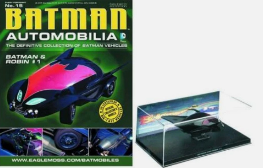 Batman Automobilia - BATMAN  Y ROBIN 1 - Escala 1:43 fabricado en metal fundido, incluye revista con historia del modelo