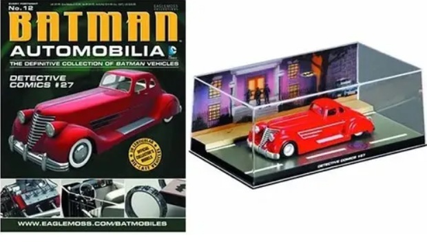 Batman Automobilia - DETECTIVE COMICS 27 - Escala 1:43 fabricado en metal fundido, incluye revista con historia del modelo