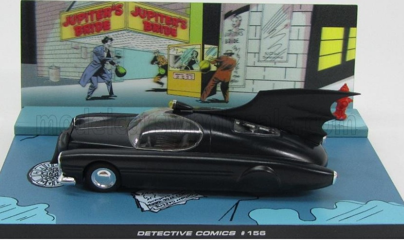 Batman Automobilia - DETECTIVE COMICS 156 - Escala 1:43 fabricado en metal fundido, incluye revista con historia del modelo