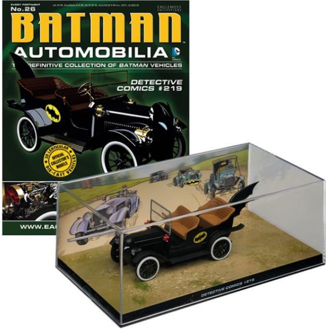 Batman Automobilia - DETECTIVE COMICS 219 - Escala 1:43 fabricado en metal fundido, incluye revista con historia del modelo