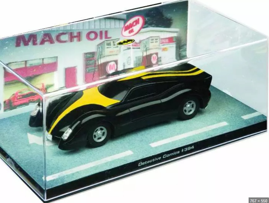 Batman Automobilia - DETECTIVE COMICS 394 - Escala 1:43 fabricado en metal fundido, incluye revista con historia del modelo
