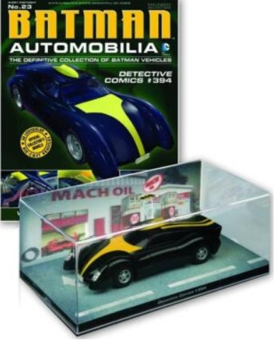 Batman Automobilia - DETECTIVE COMICS 394 - Escala 1:43 fabricado en metal fundido, incluye revista con historia del modelo