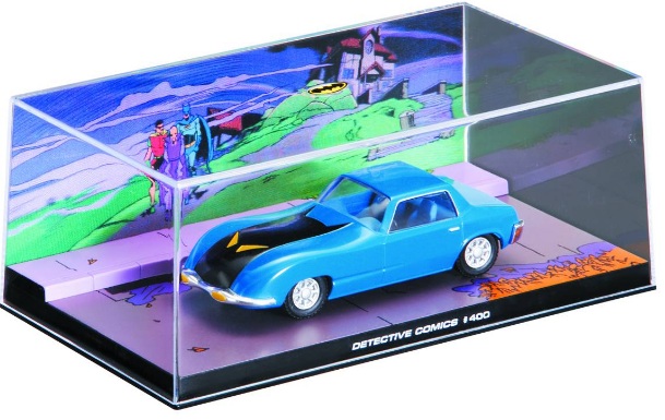 Batman Automobilia - DETECTIVE COMICS 400 - Escala 1:43 fabricado en metal fundido, incluye revista con historia del modelo