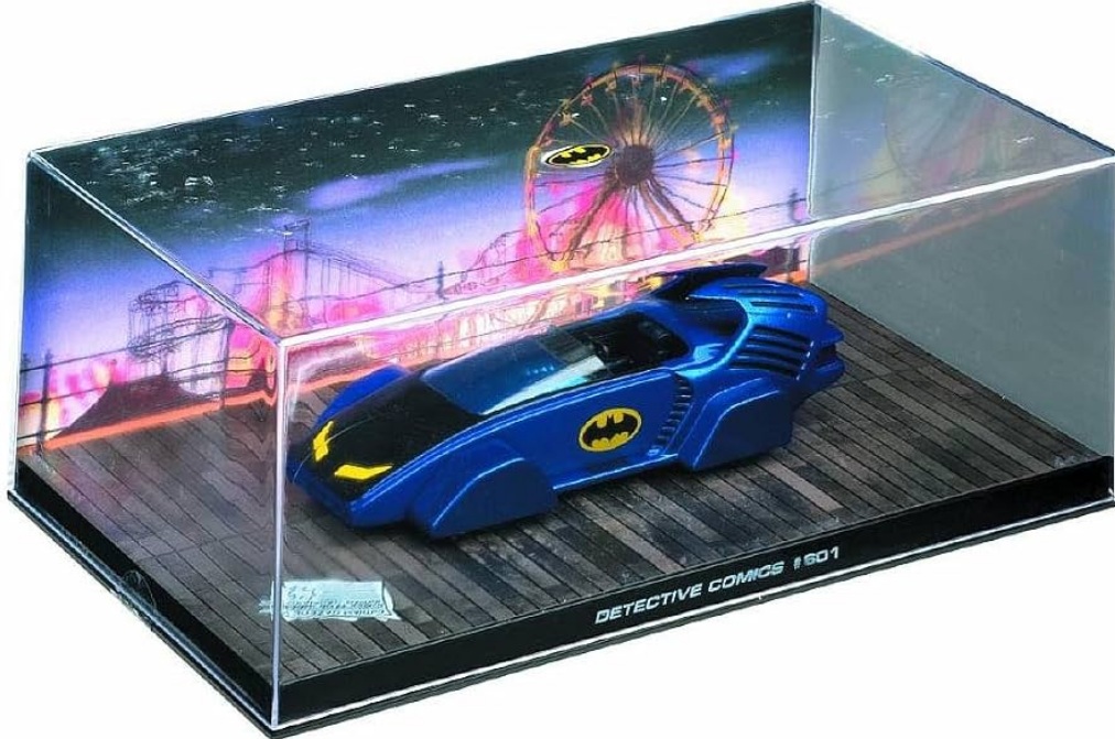 Batman Automobilia - DETECTIVE COMICS 601 - Escala 1:43 fabricado en metal fundido, incluye revista con historia del modelo