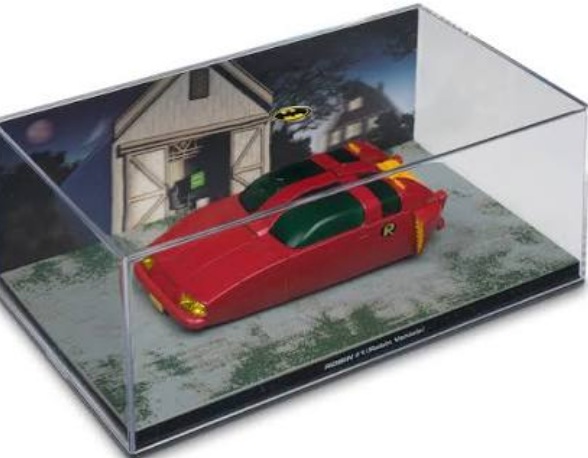 Batman Automobilia - ROBIN 1 - Escala 1:43 fabricado en metal fundido, incluye revista con historia del modelo