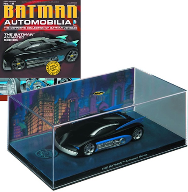 Batman Automobilia - THE BATMAN ANIMATED SERIES - Escala 1:43 fabricado en metal fundido, incluye revista con historia del modelo