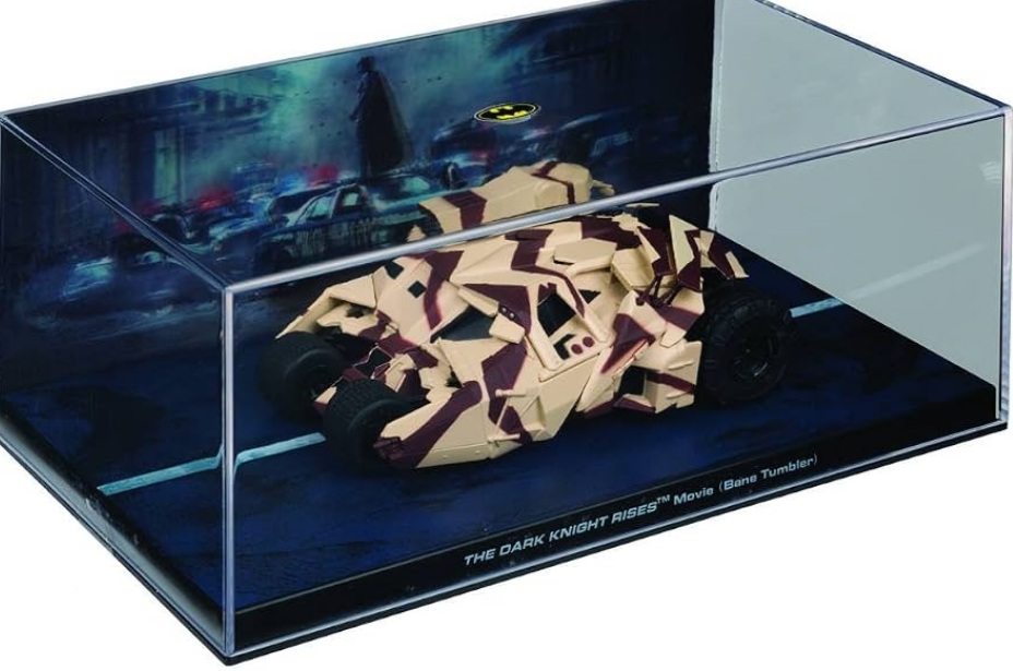 Batman Automobilia - THE DARK KNIGHT RISES - Escala 1:43 fabricado en metal fundido, incluye revista con historia del modelo