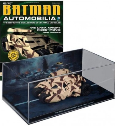 Batman Automobilia - THE DARK KNIGHT RISES - Escala 1:43 fabricado en metal fundido, incluye revista con historia del modelo