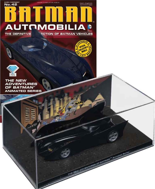 Batman Automobilia - THE NEW AVENTURES OF BATMAN - Escala 1:43 fabricado en metal fundido, incluye revista con historia del modelo