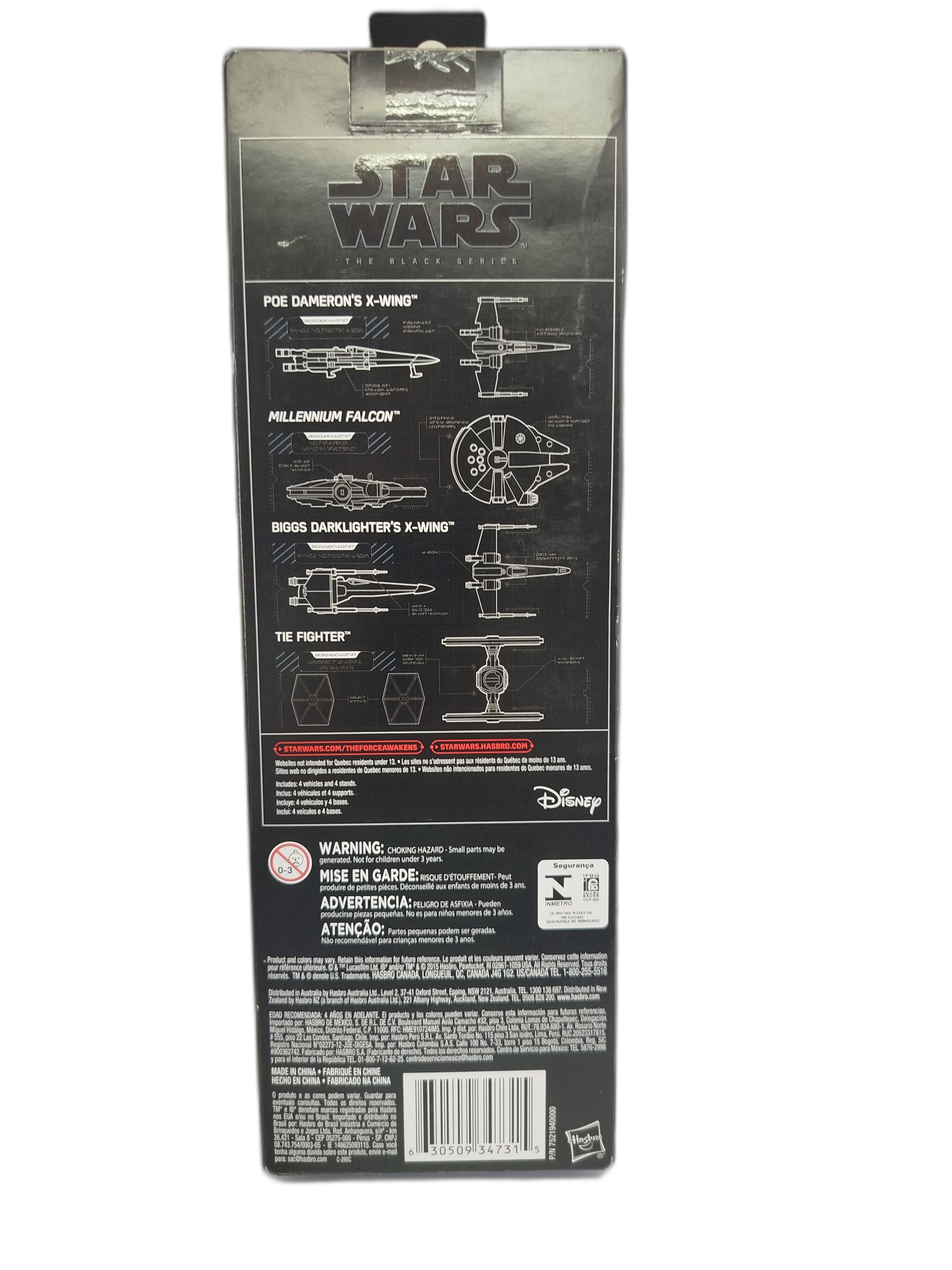 STAR WARS - The Black Series Titanium Series Vehicles 4 Naves fabricadas en Metal