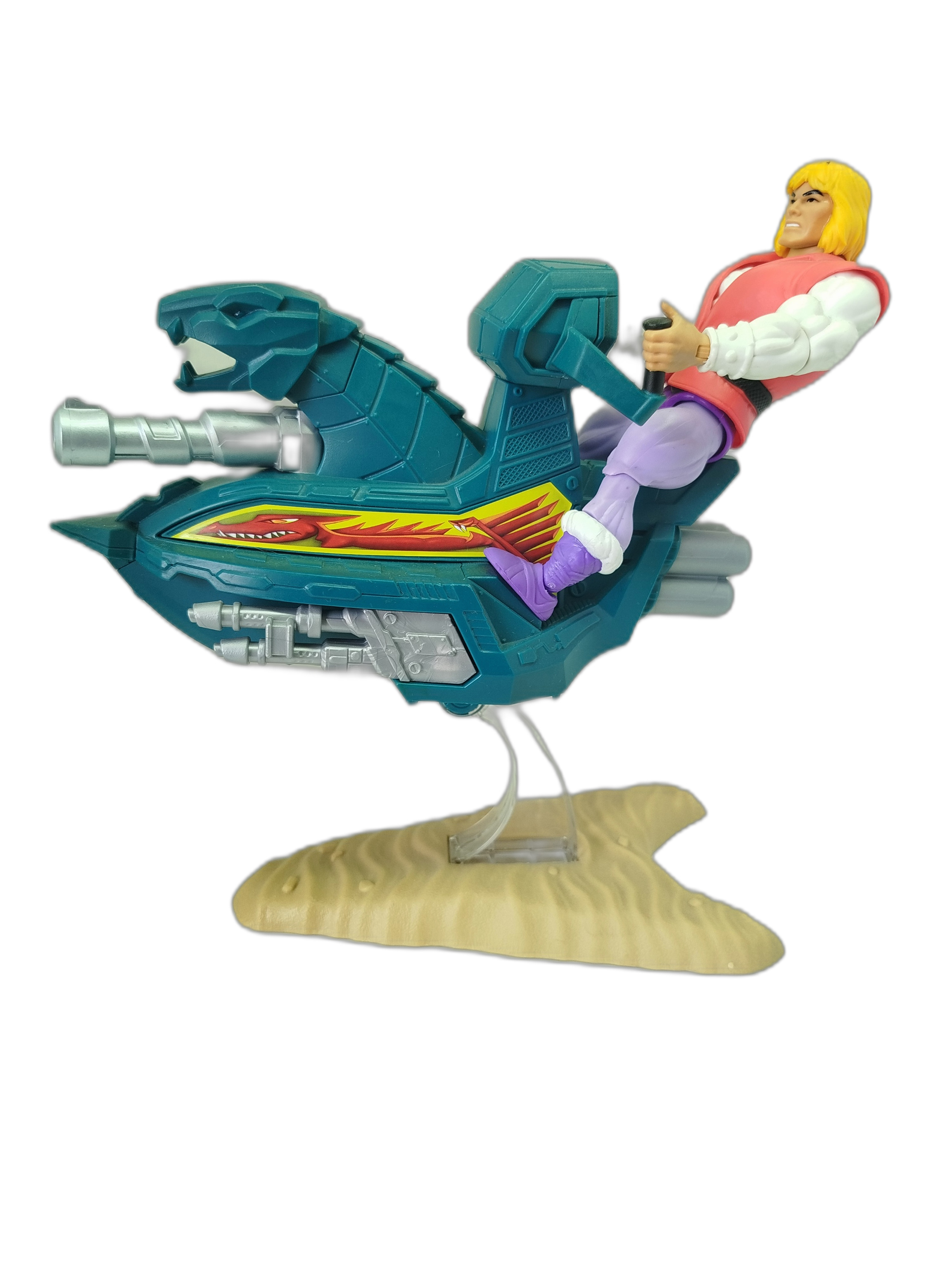 Masters of the Universe Origins  - Principe Adam y su vehículo Sky Sled