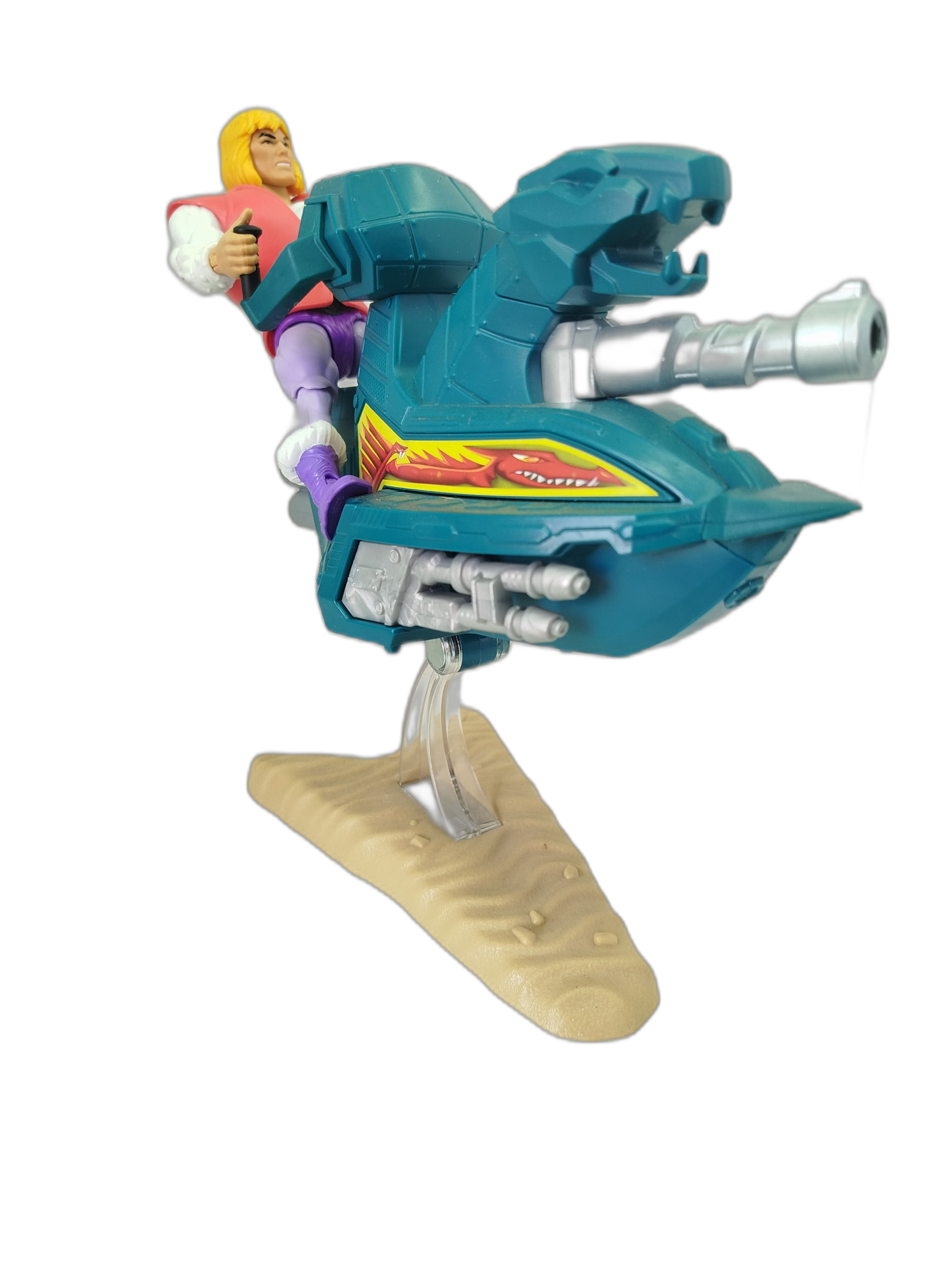 Masters of the Universe Origins  - Principe Adam y su vehículo Sky Sled