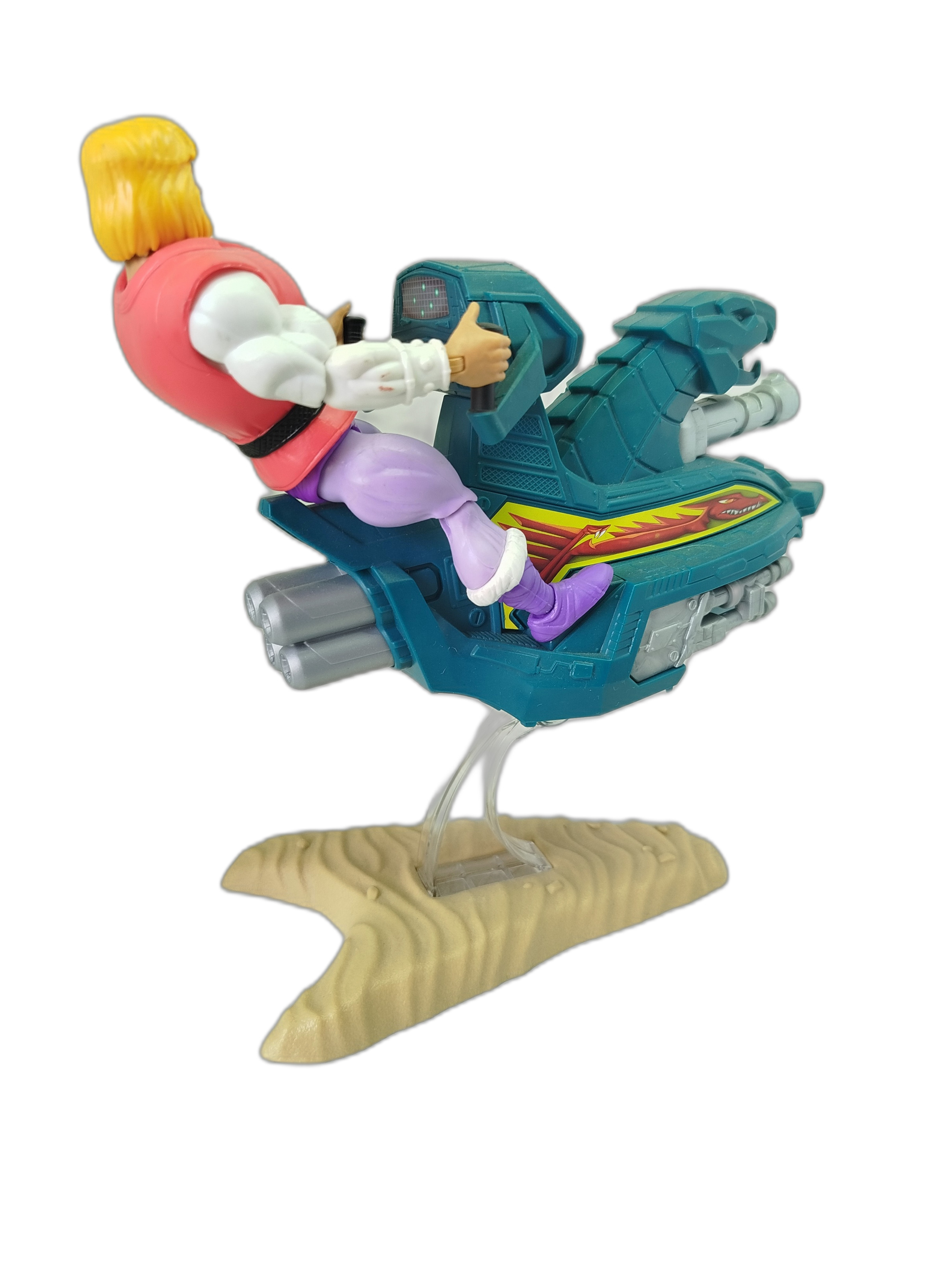 Masters of the Universe Origins  - Principe Adam y su vehículo Sky Sled