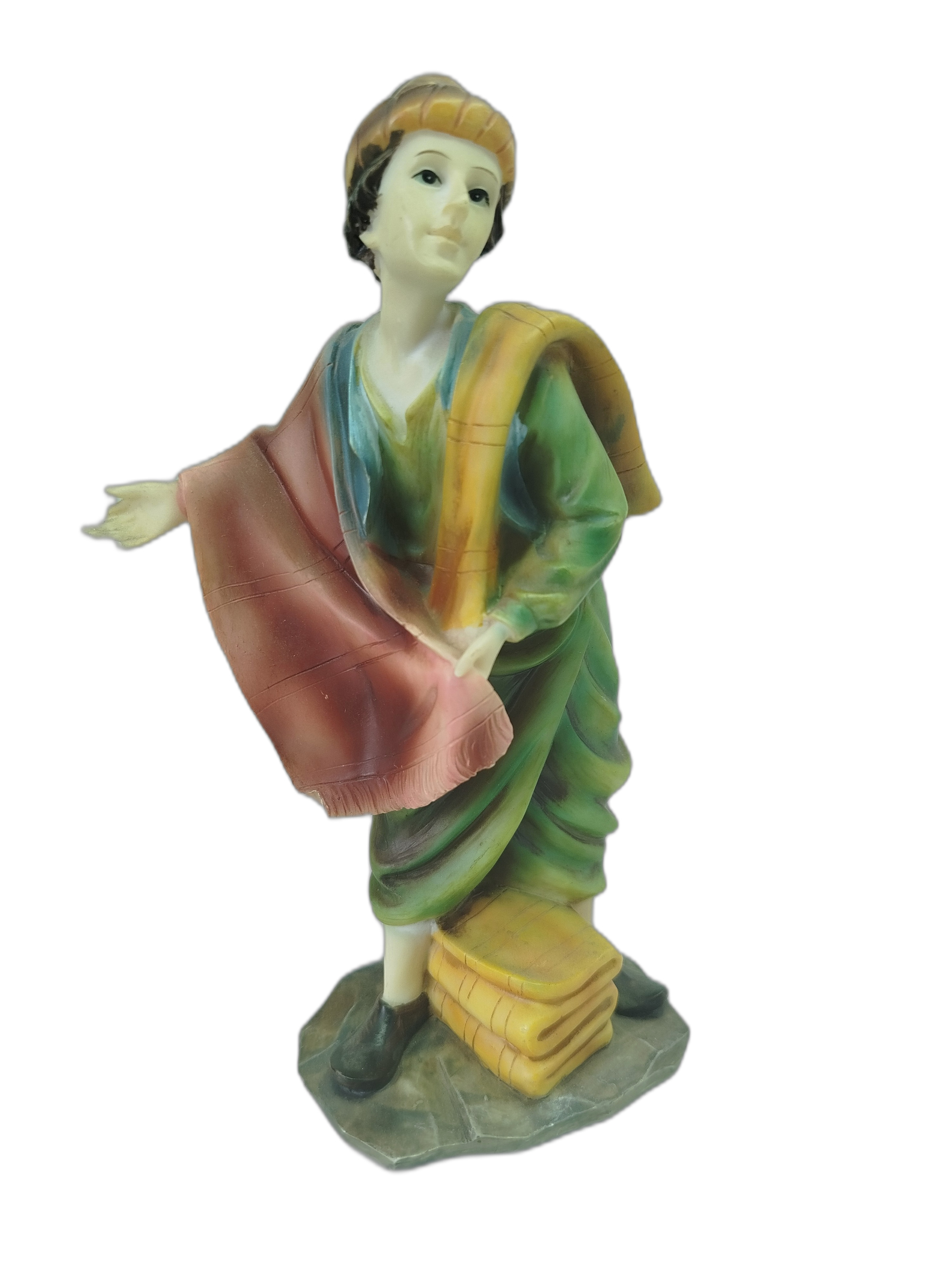 Aldeano o pastor - Resina pintada a mano - Italiana