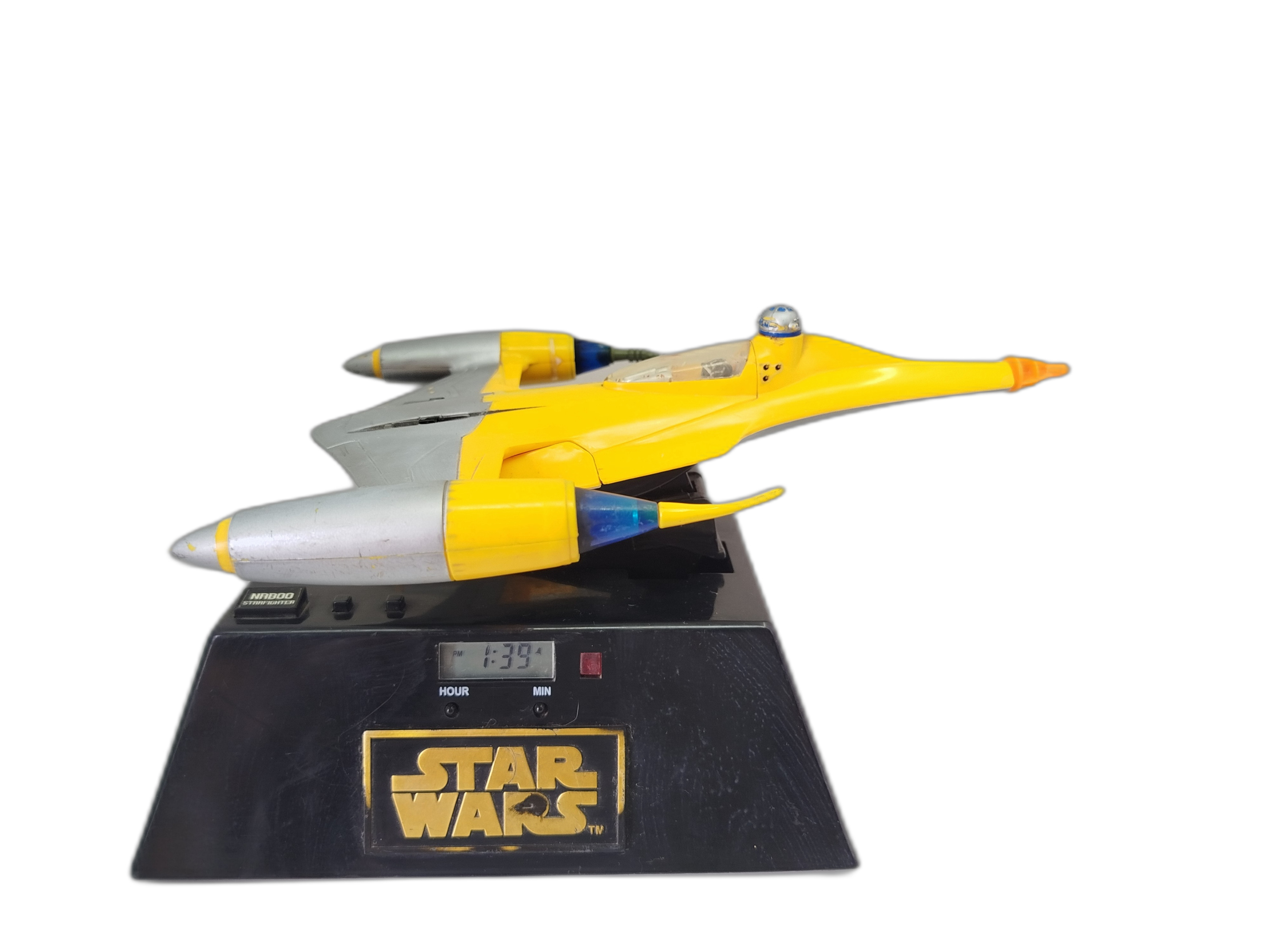 STAR WARS - Reloj despertador de Star Wars. Episodio I.  (Ver video) (SIN TAPA DE PILAS)