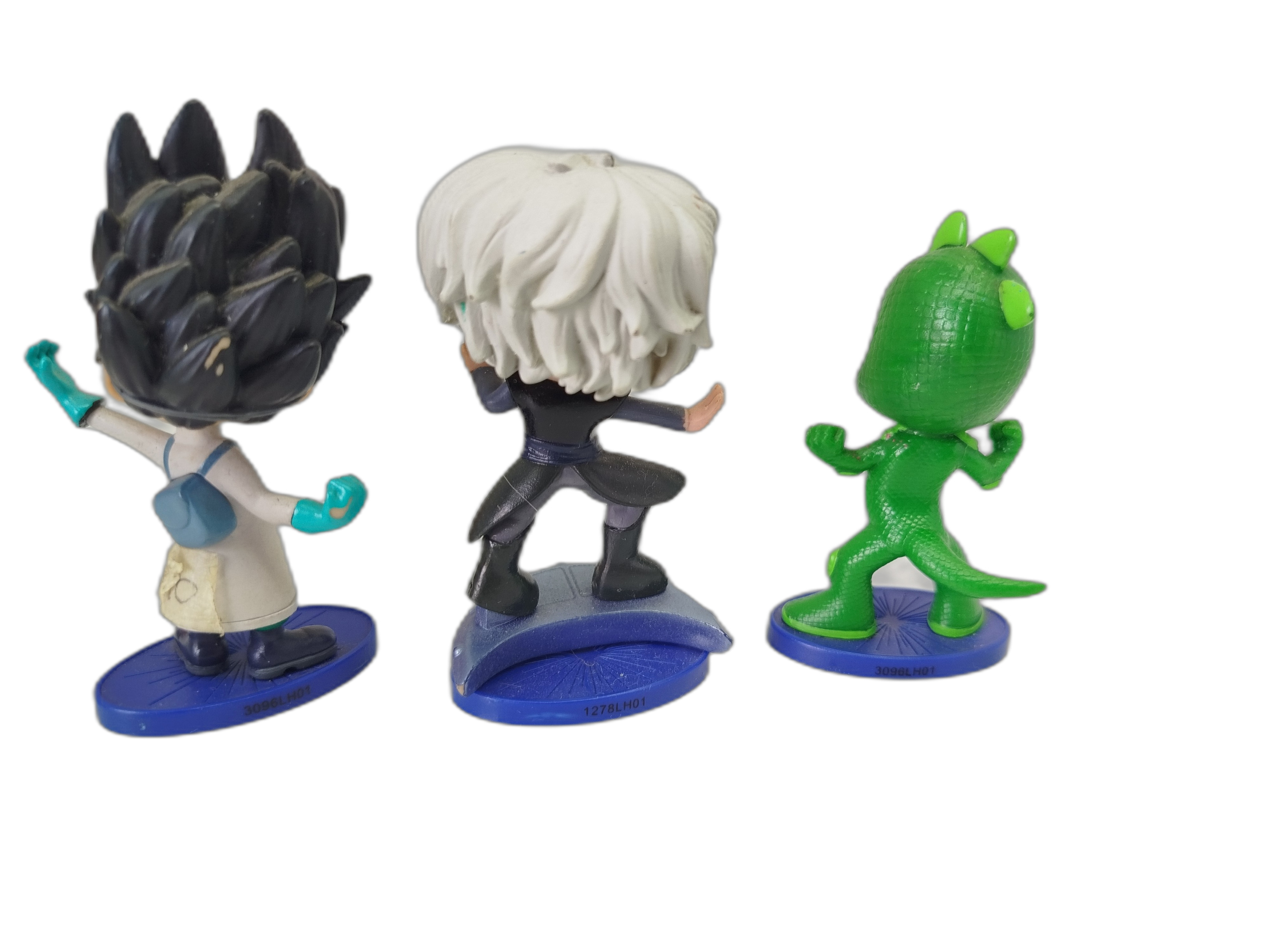 PJMASK  - Lote de 3 Figuras.  Romeo, Luna Girl y Gekko