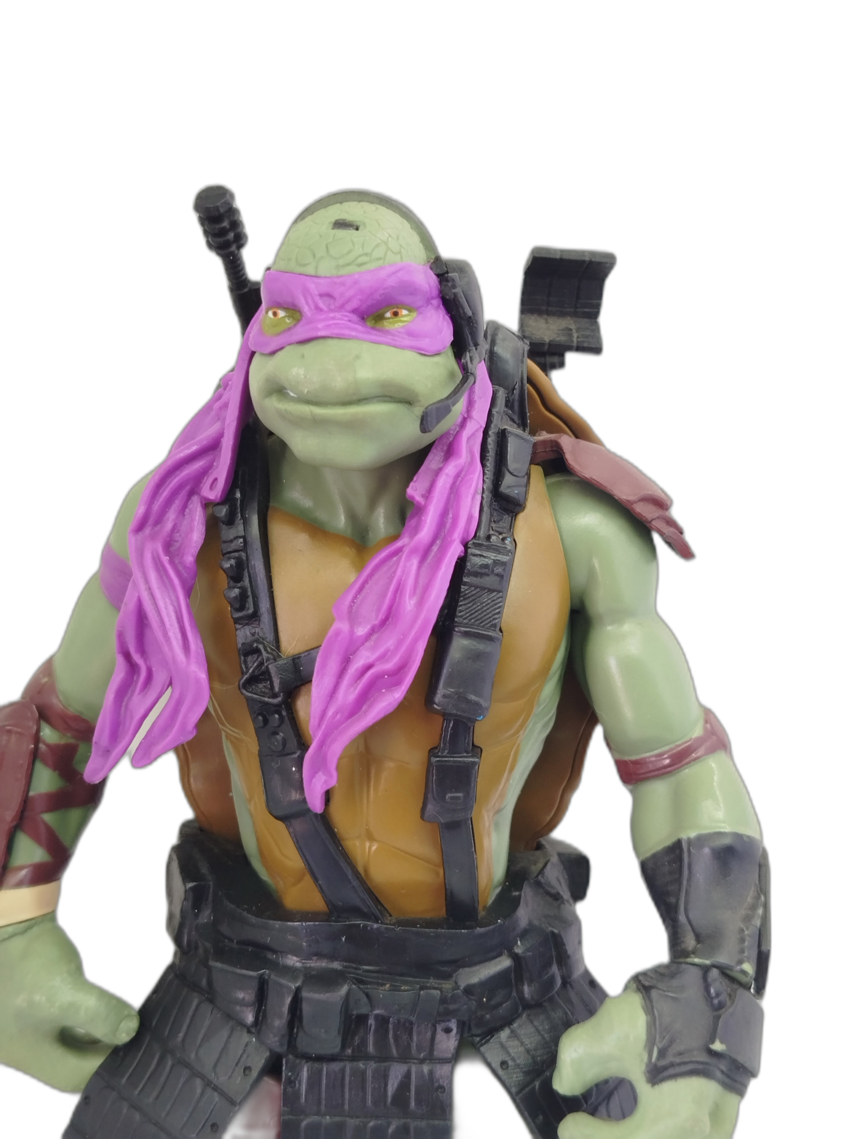 TORTUGAS NINJA - Figura de acción gigante de Donatello basada en la película de acción real Teenage Mutant Ninja Turtles (2014) dirigida por Jonathan Liebesman y producida por Michael Bay