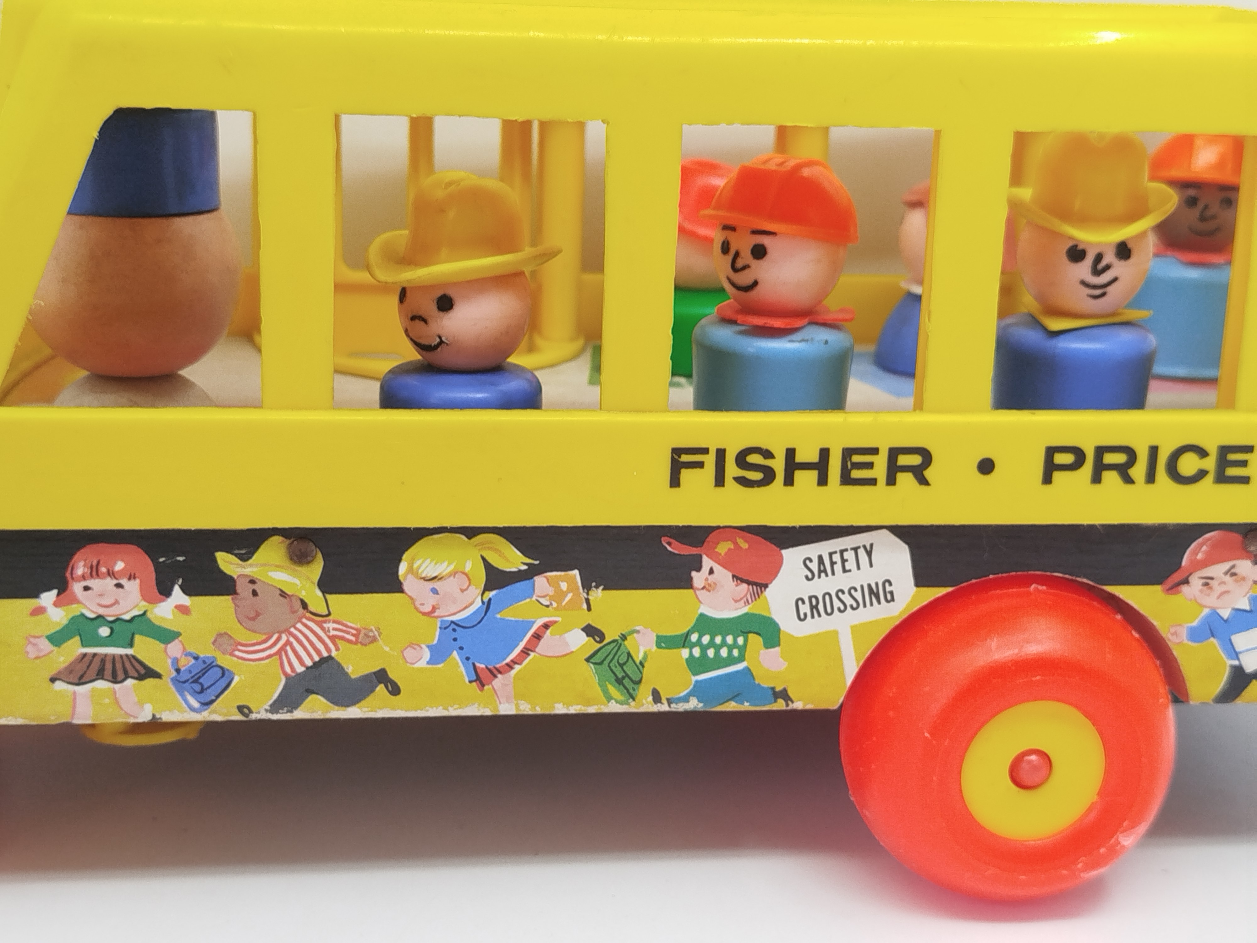 Autobús escolar clásico Fisher-Price Little People (Modelo #192 Vintage)