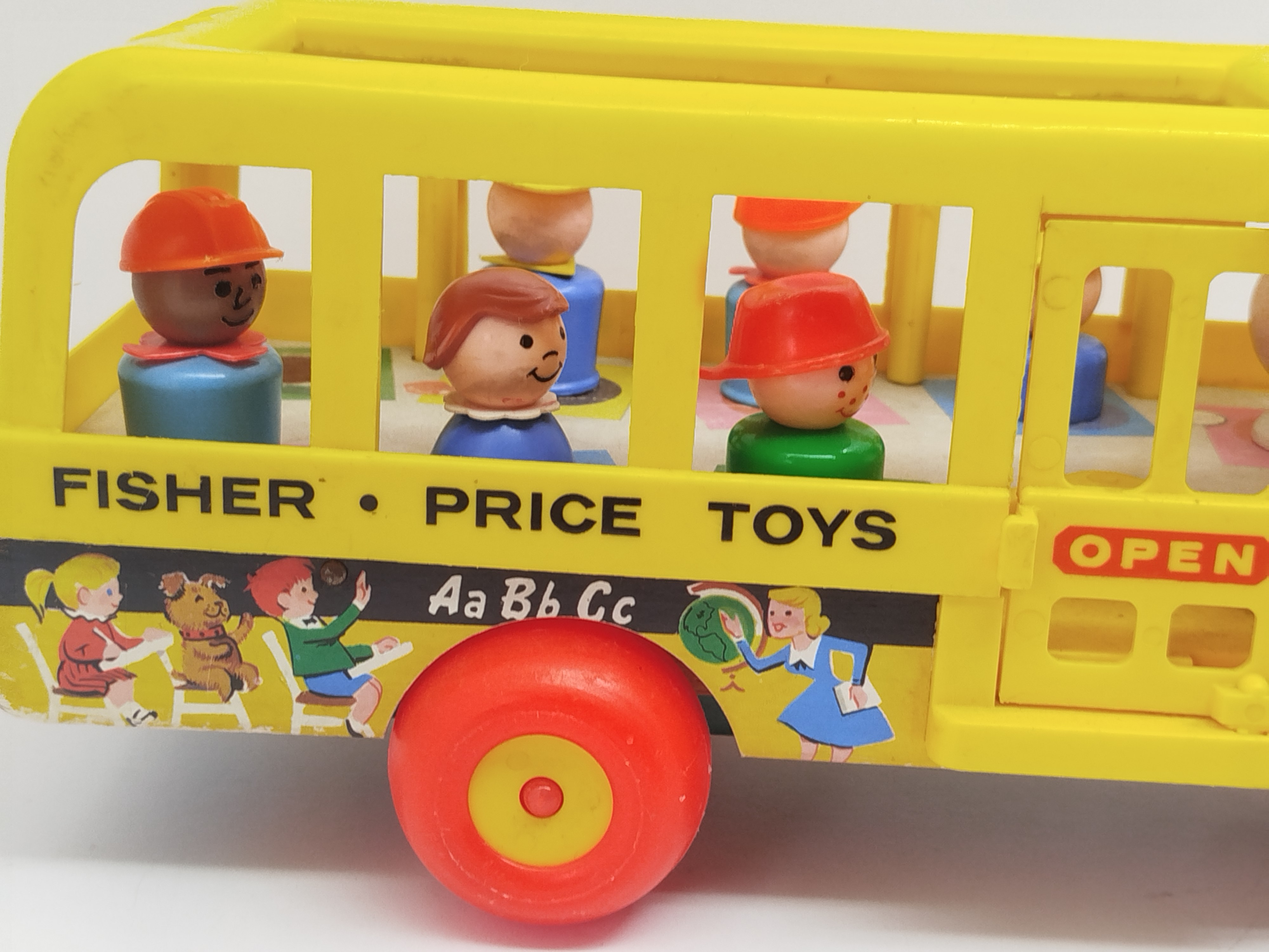 Autobús escolar clásico Fisher-Price Little People (Modelo #192 Vintage)