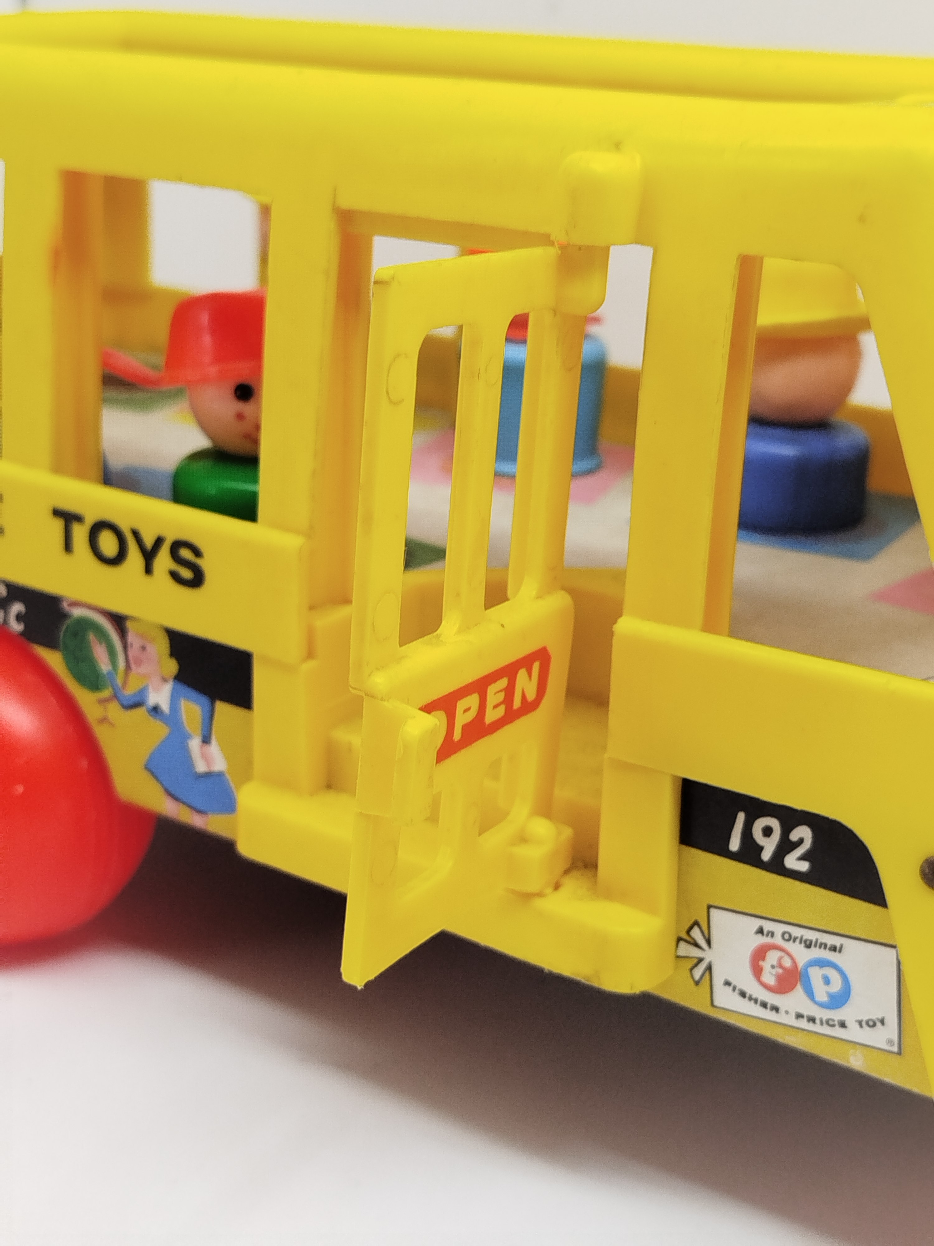 Autobús escolar clásico Fisher-Price Little People (Modelo #192 Vintage)