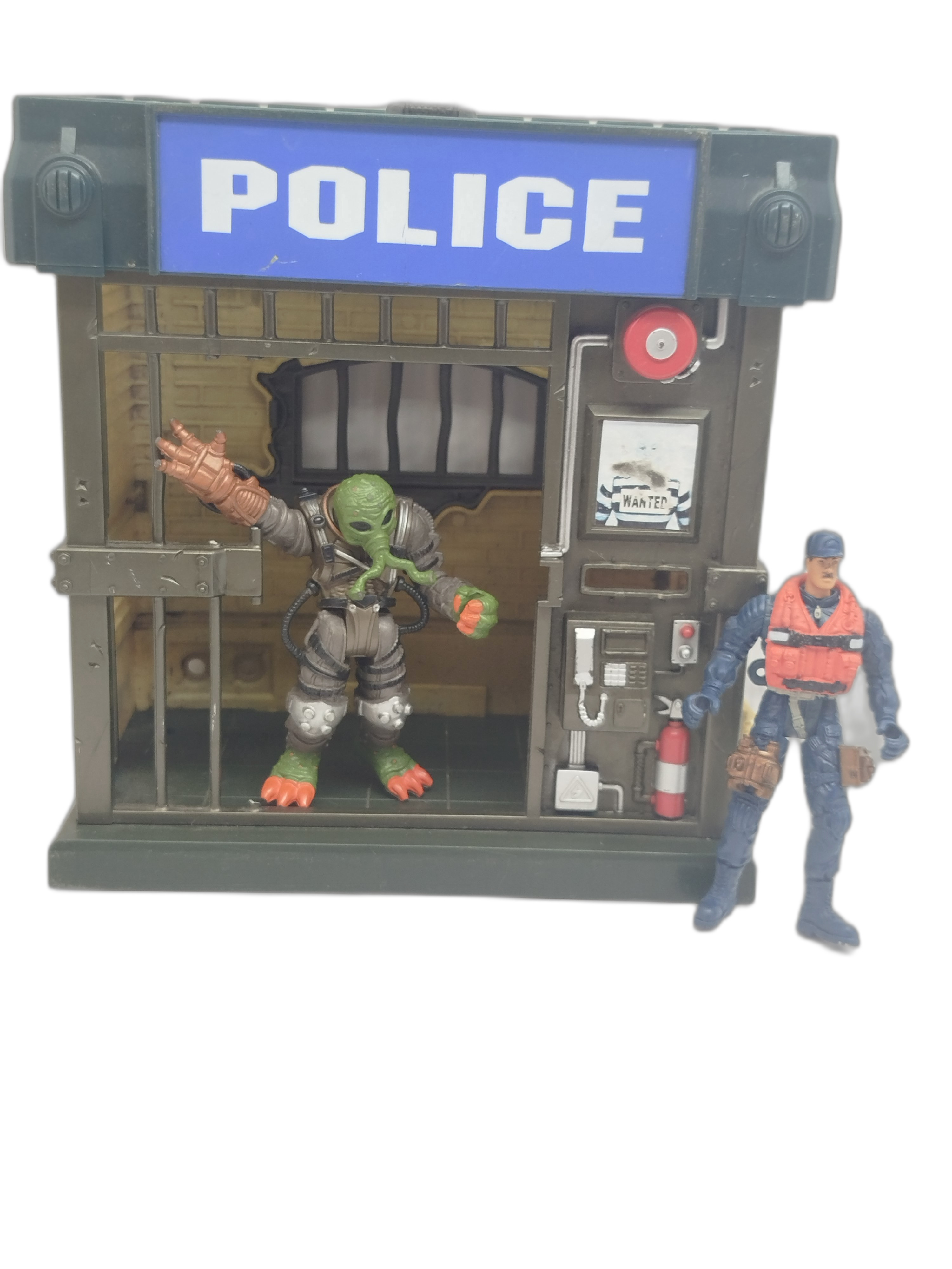 Diorama o Set de celda de prisión de juguete de la marca Chap Mei (Línea de juguetes retro Police Force / S.W.A.T.)