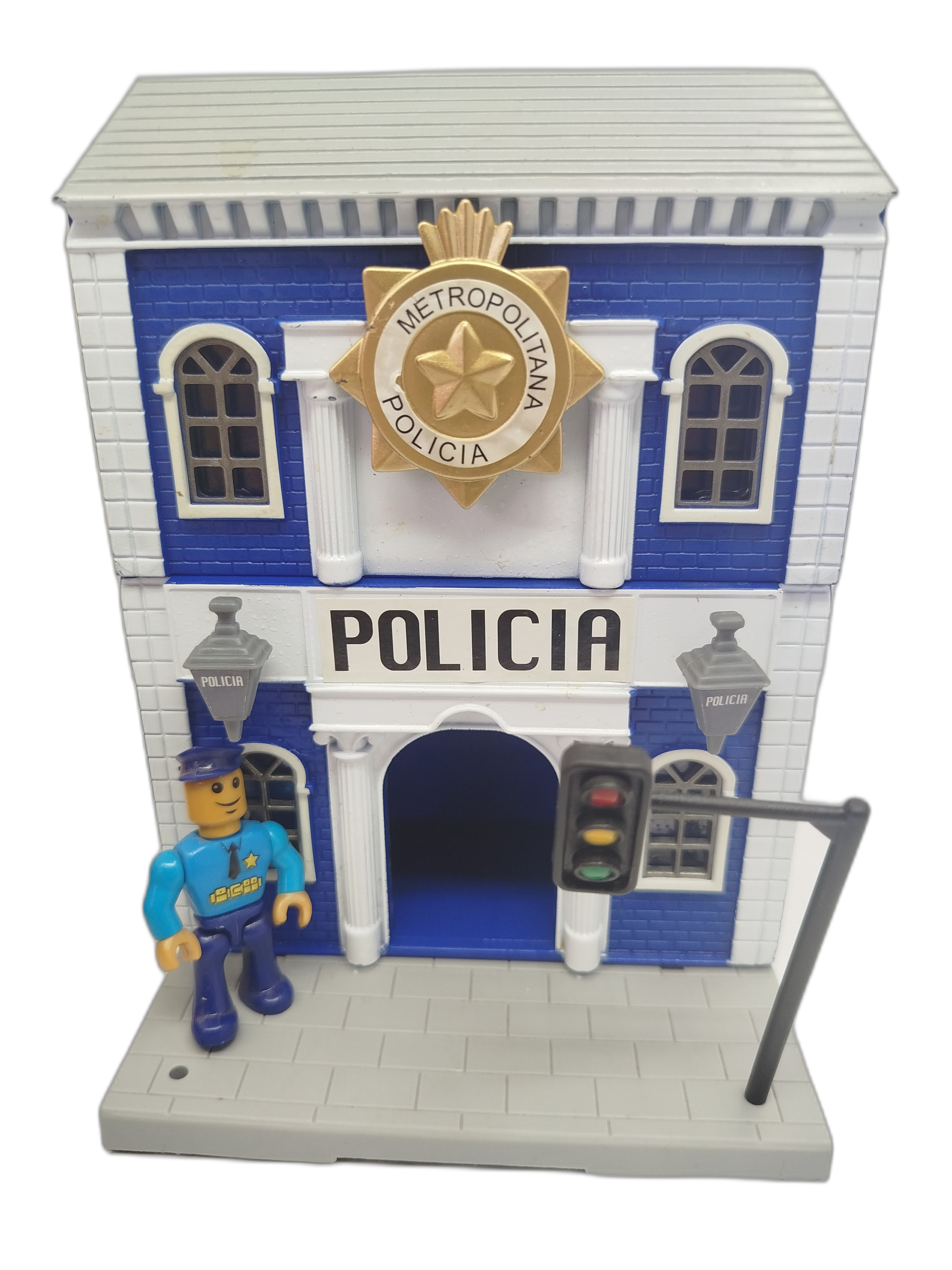 Diorama -  Fachada de Estación de Policía (Colección Bburago City / Maisto City)