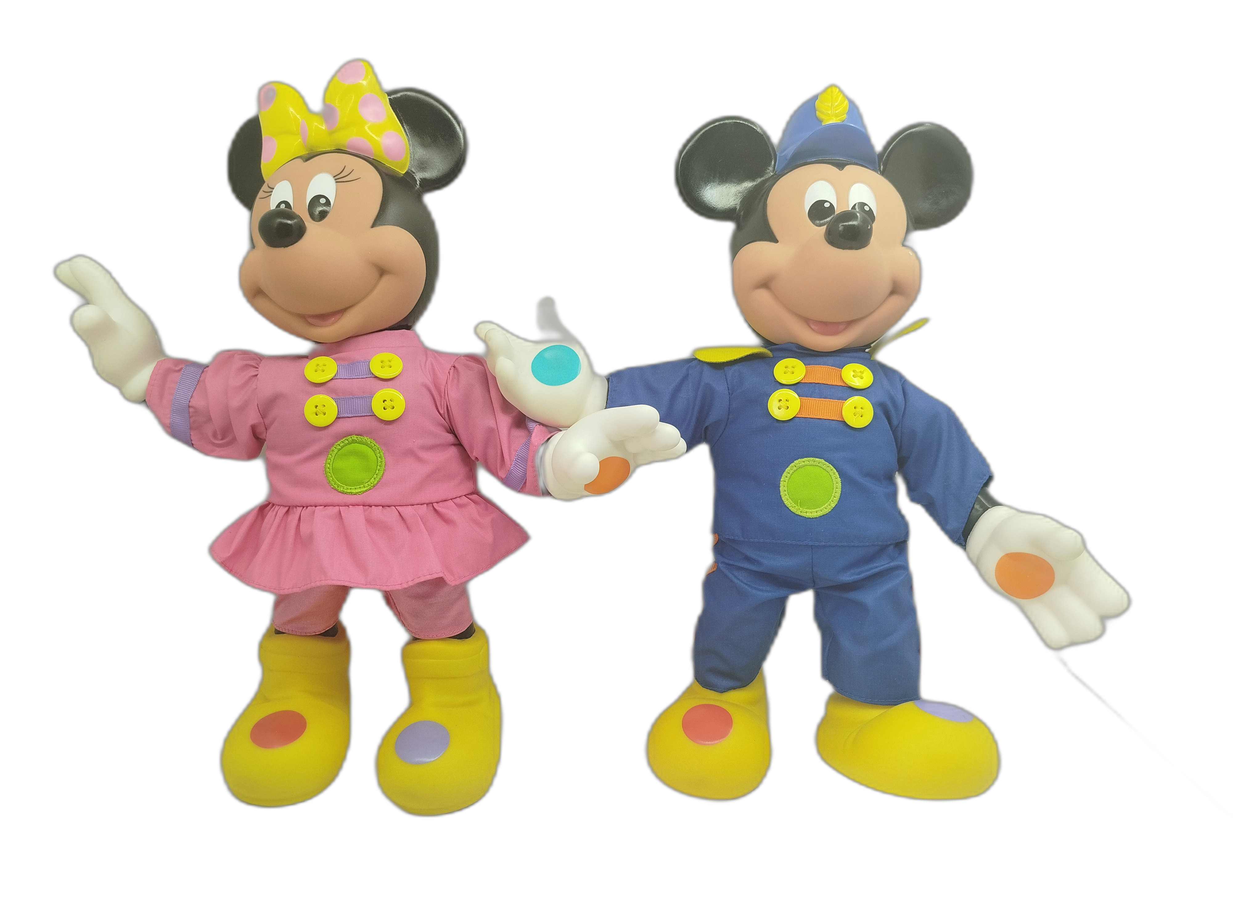 Muñecos vintage de Minnie Mouse y Mickey Mouse Líder de la Banda (Marching Band / Musical Band Leader)
