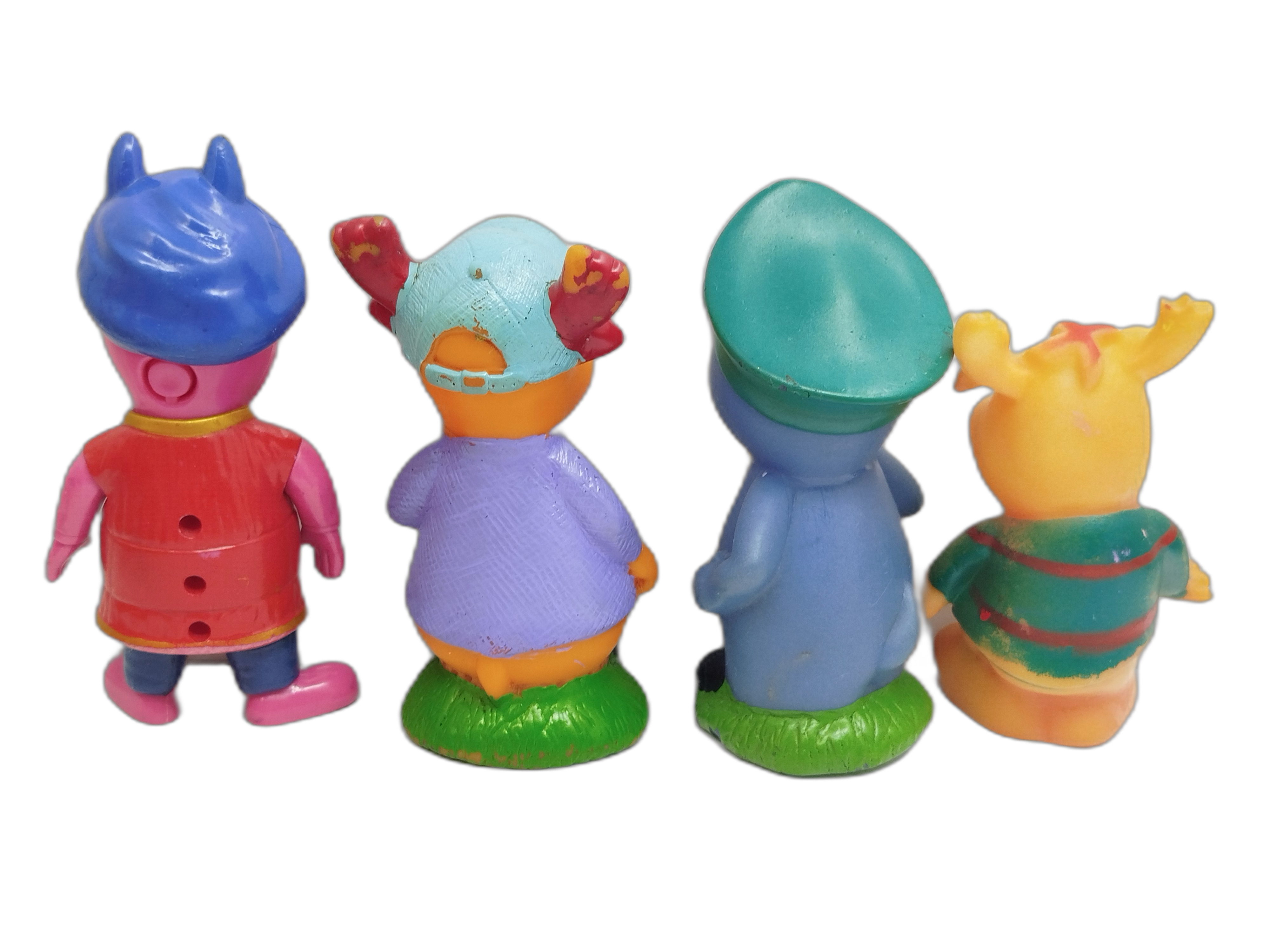Colección vintage de la serie Los Backyardigans. Hecho de goma rígida y plástico PVC