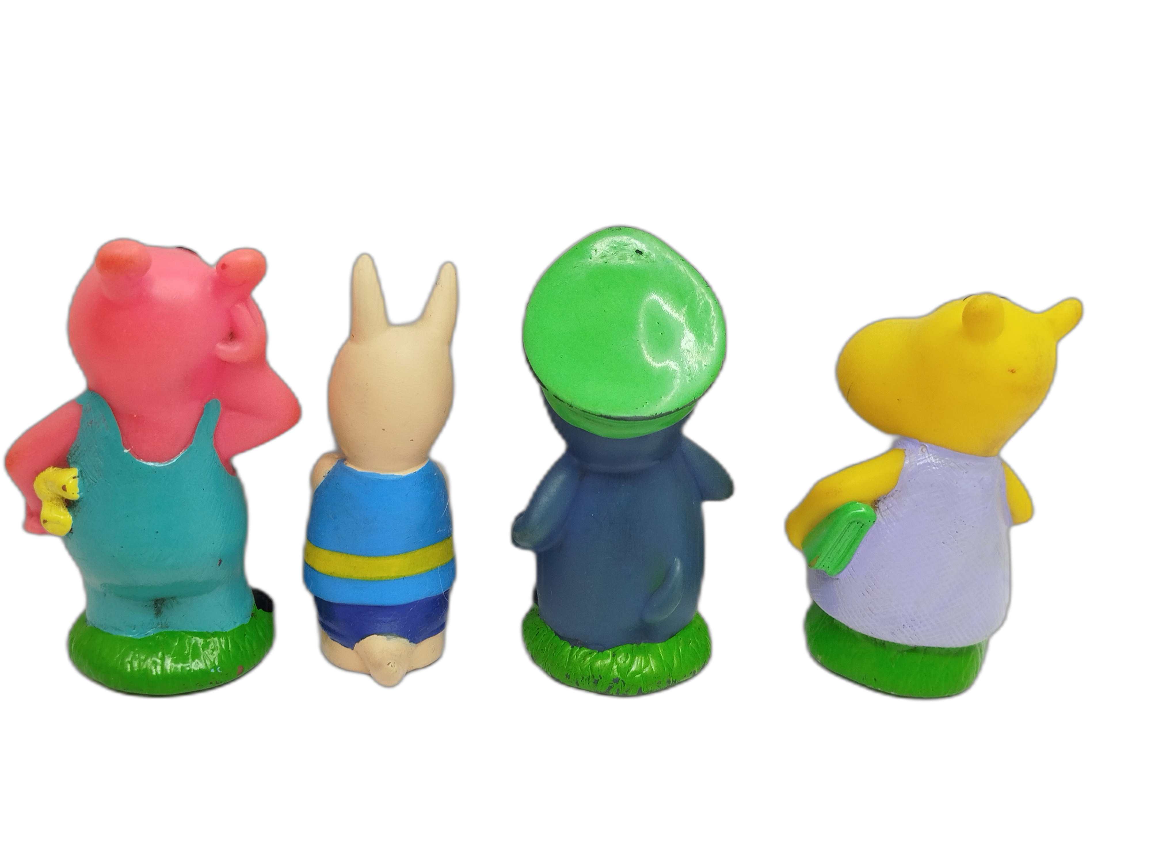 Los Backyardigans, las cuales pertenecen a la colección temática escolar / cotidiana. Son muñecos fabricados en plástico PVC y goma rígida
