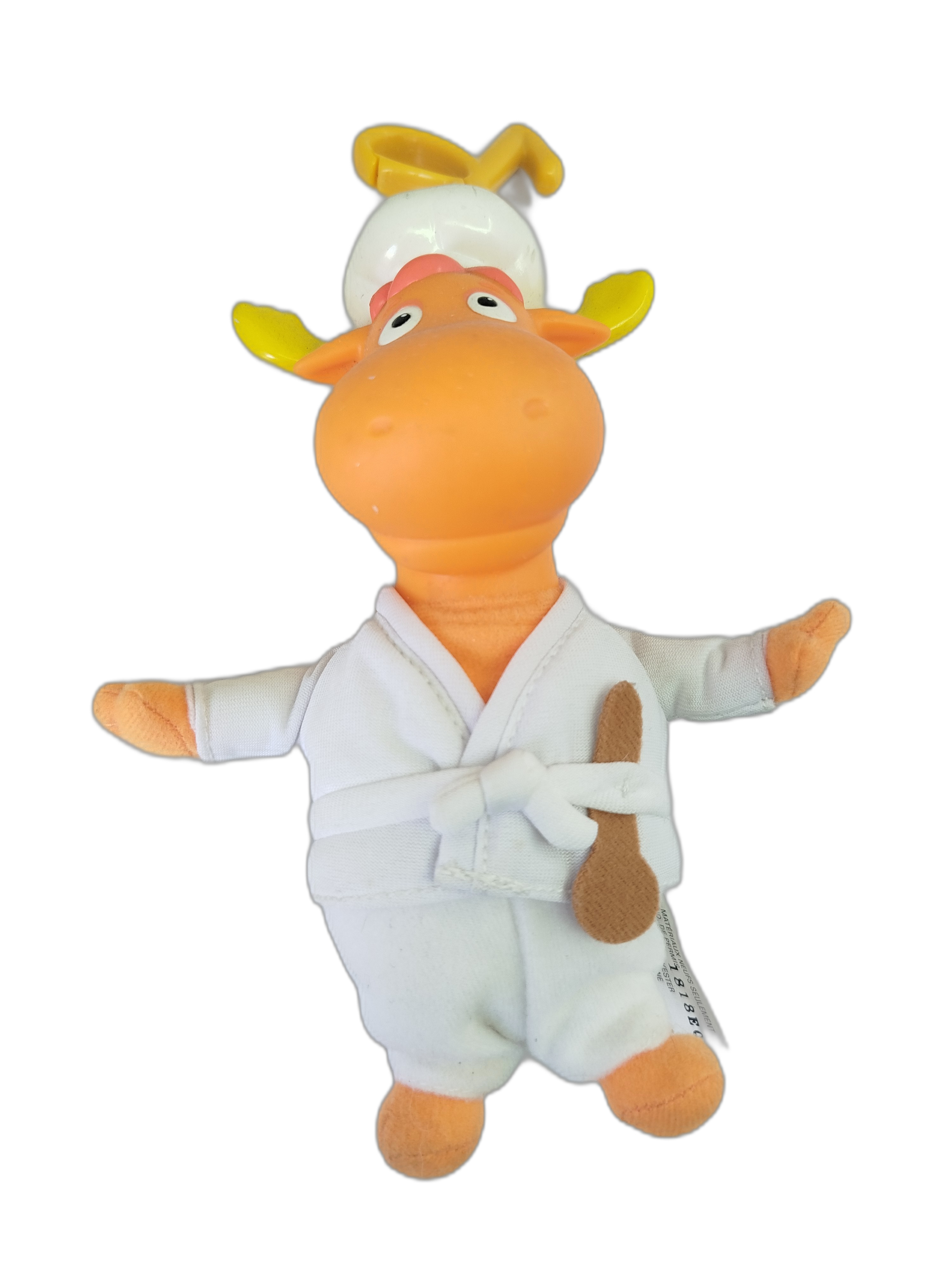 Peluche Tyrone, el alce de Los Backyardigans, en su icónica versión de Maestro Pay Pastelero
