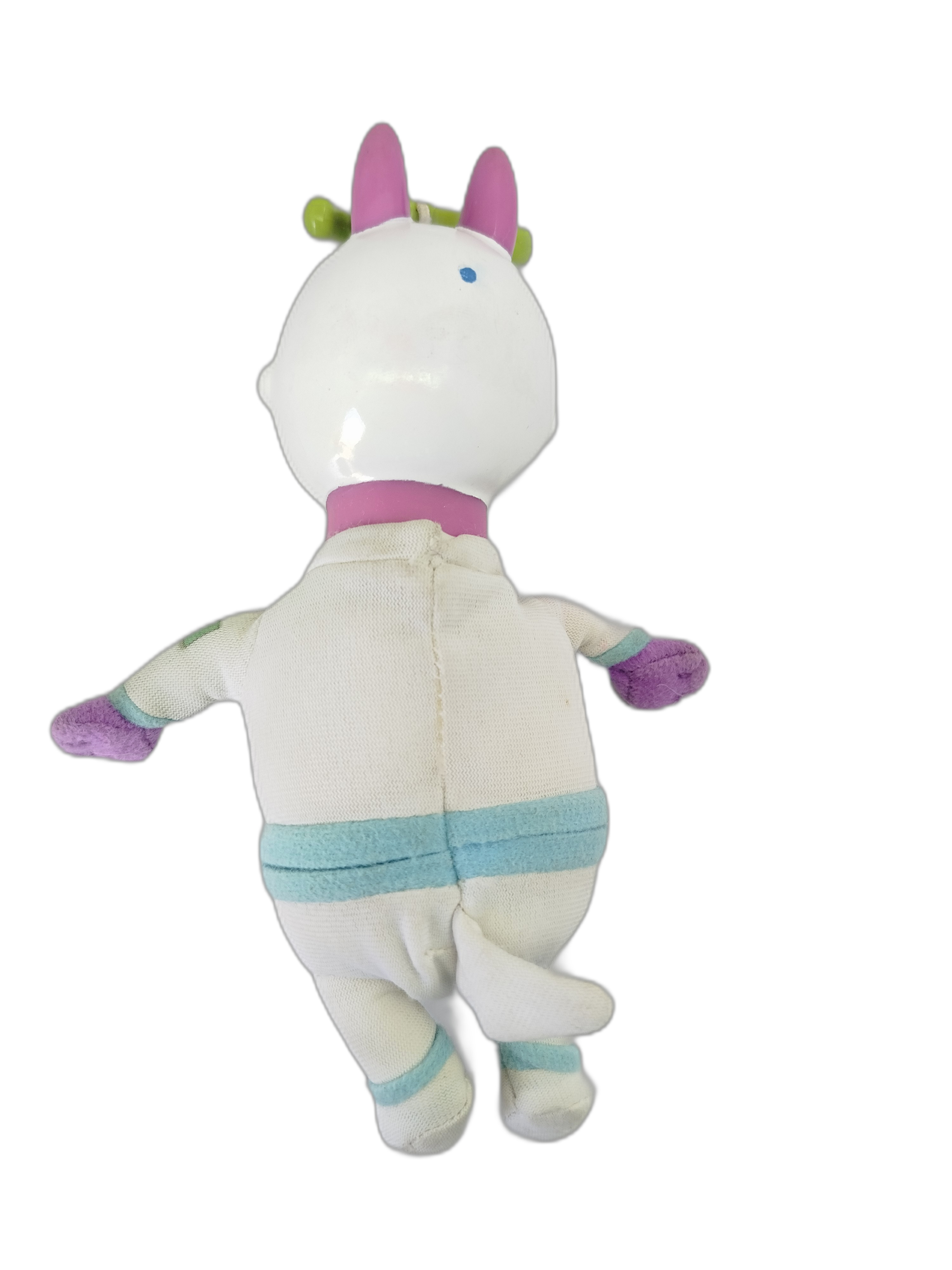 Peluche  Austin, el canguro morado de Los Backyardigans, en su versión de Teniente Astronauta