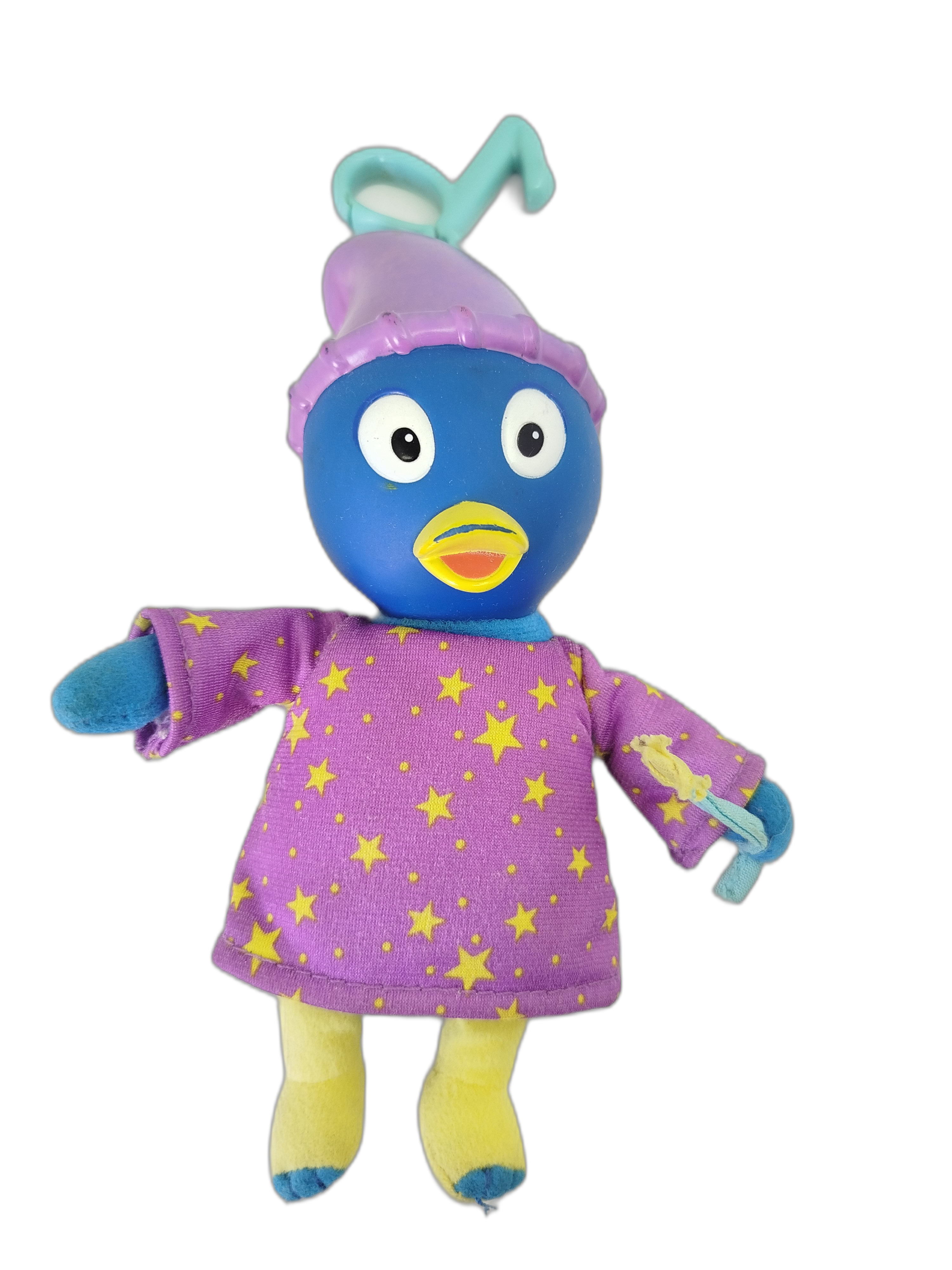 Peluche  Pablo, el pingüino azul de Los Backyardigans, en su versión de El Mago