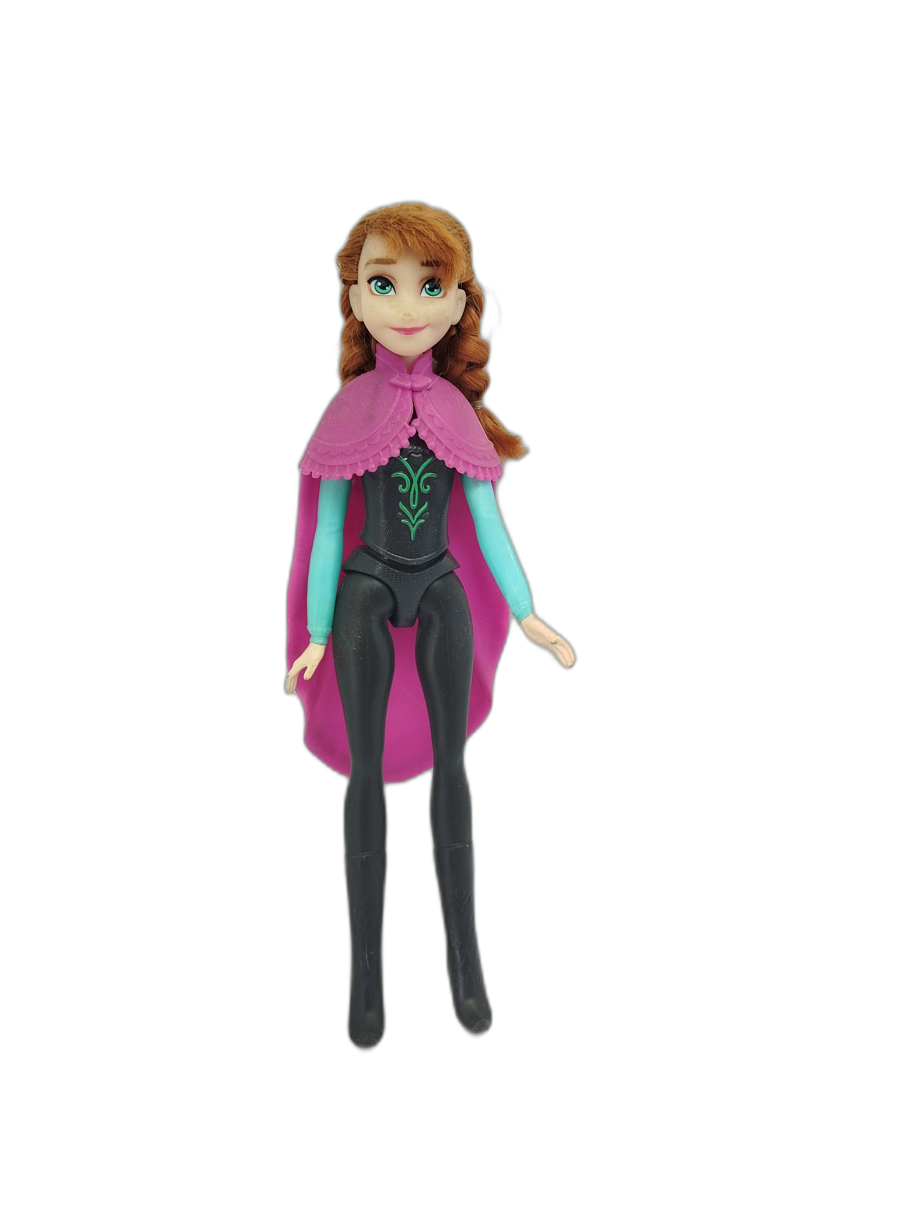  Anna con su vestimenta clásica de viaje de la primera película de Frozen de Disney.