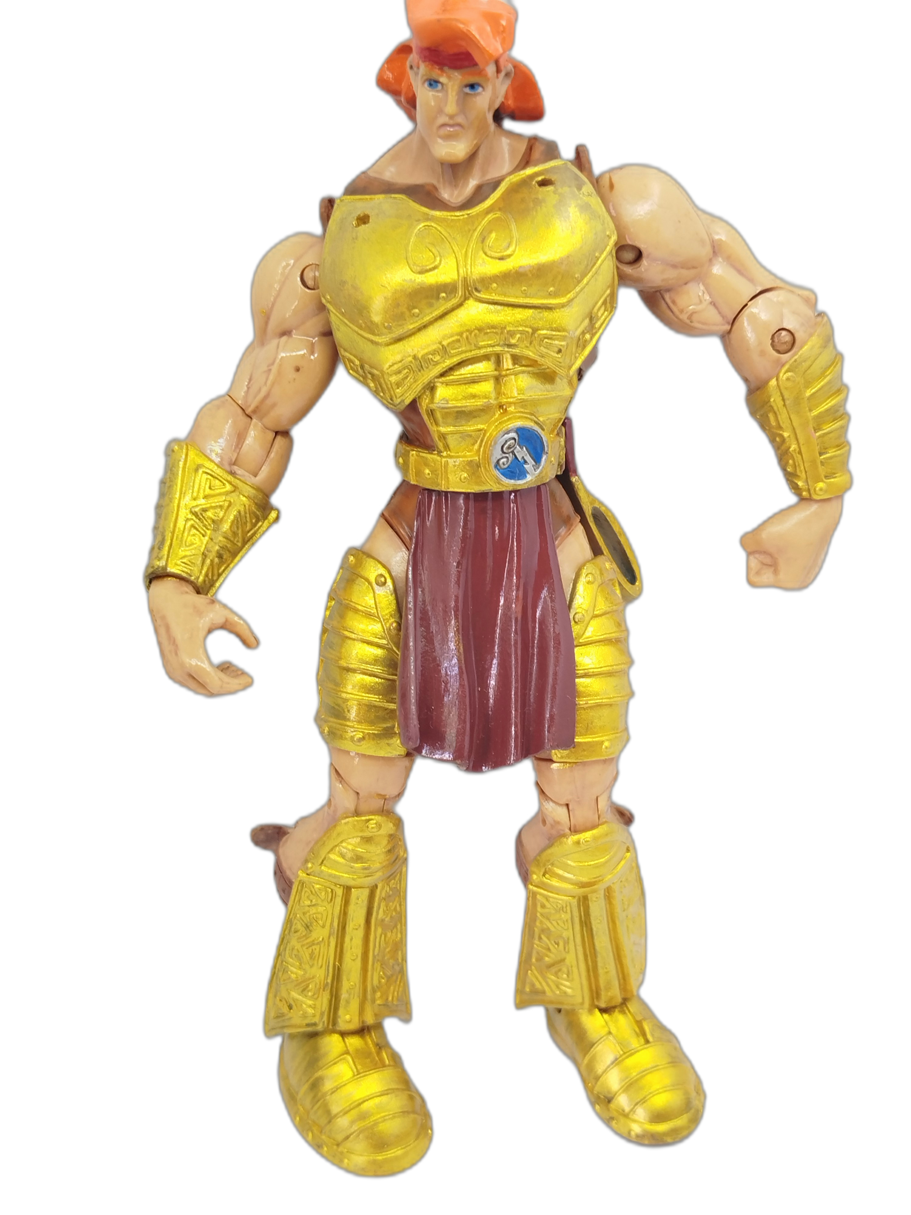 Hércules con armadura dorada gladiador